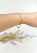 18K Solid Gold Sparkly Full Beaded Bracelet, Dainty Sparkly Textured Jewelry