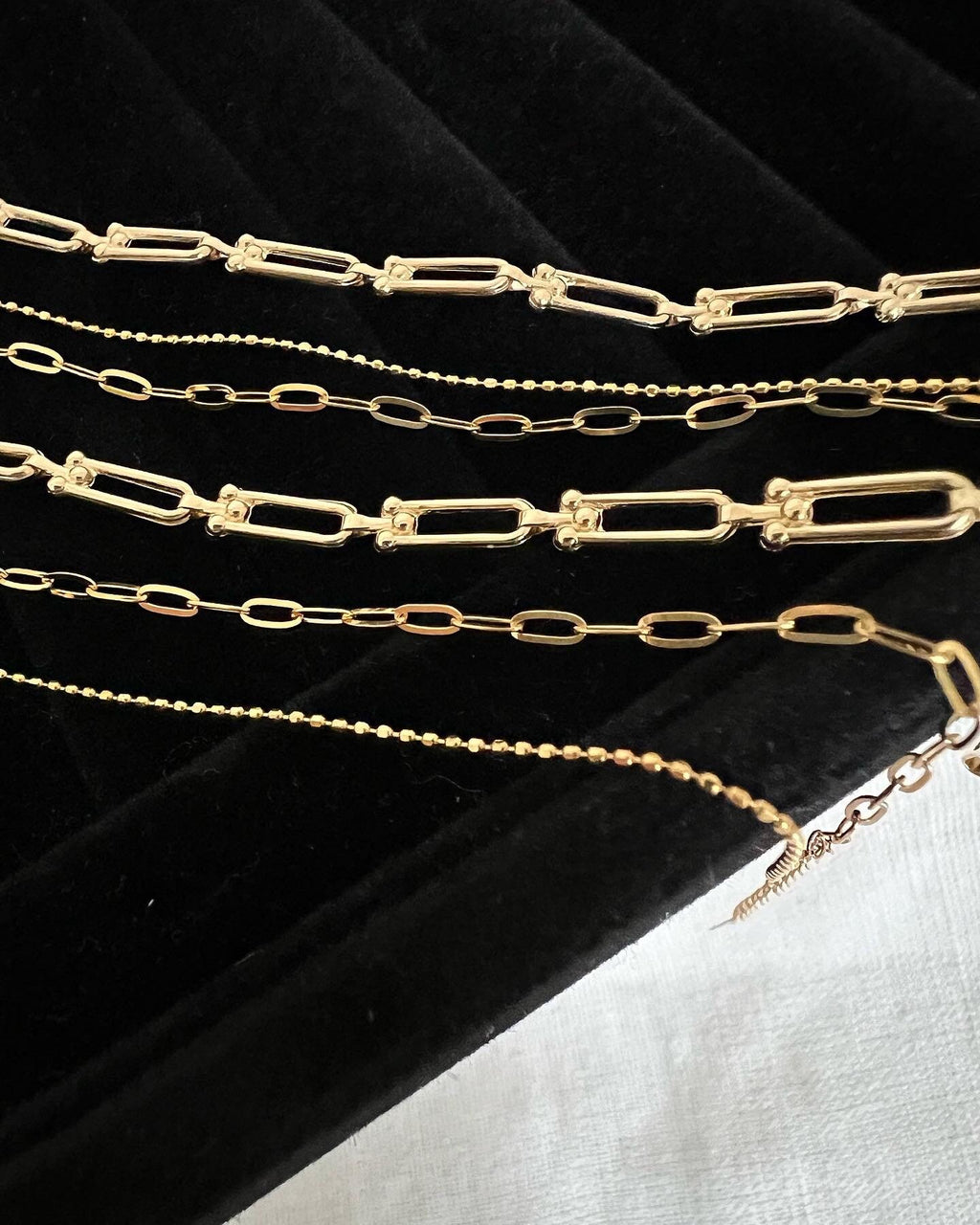 18K Solid Gold U-Link Bracelet, 3.5mm Delicate Chain, Minimalist Jewelry
