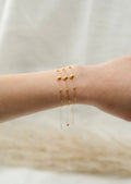 18K Solid Gold Beaded Bracelet, Adjustable Dainty Gold Bracelet, Minimalist Jewelry, Gift for Her, Au750 Bracelet